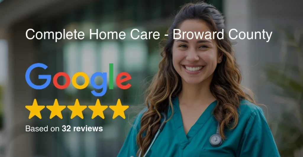 Five-star Google reviews for home health care in Fort Lauderdale and Broward County
