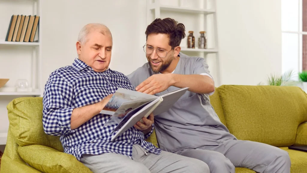 Caregiver supporting a patient with Alzheimer’s & Dementia in Central & Southern Florida